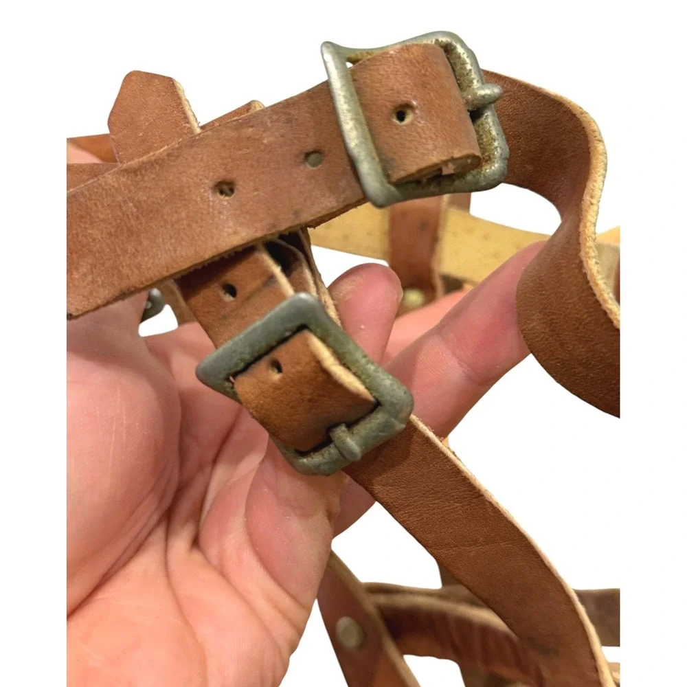 Vintage US Military Leather Dog Muzzle 1976 Ray Allen Mfg